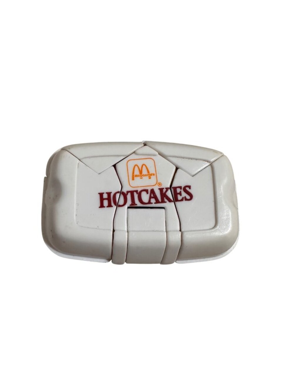 Vintage 1990 McDonalds Changeables Happy Meal Toy Transforming Hotcakes Containe